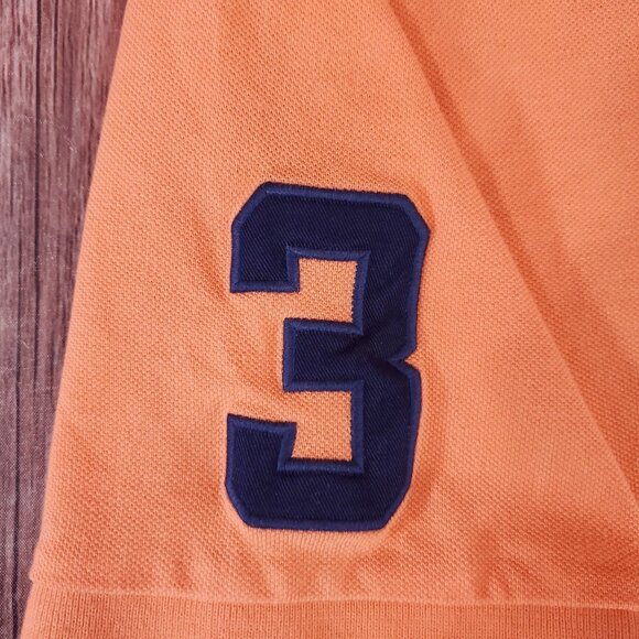 *FLAWS* Polo Ralph Lauren Classic Fit Mens Size Medium Big Pony #3 SS Polo Shirt - Picture 8 of 15